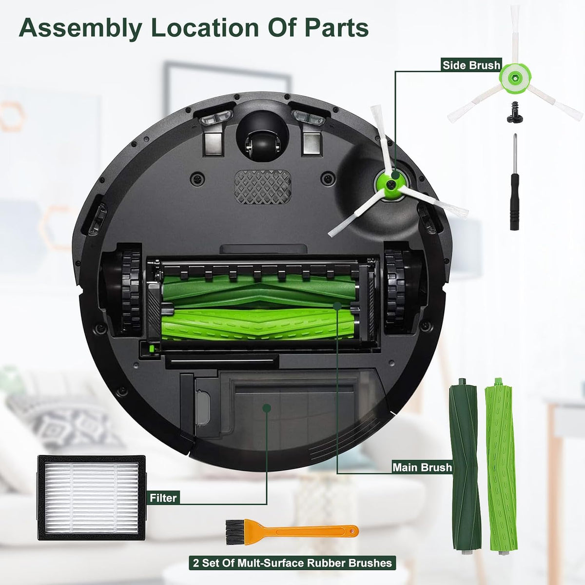 katerelis 26 pack compatible with e/i/j series replacement, side view