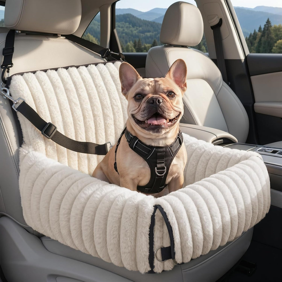 mixjoy 6-in-1 dog car seat for small/medium dogs, main product view