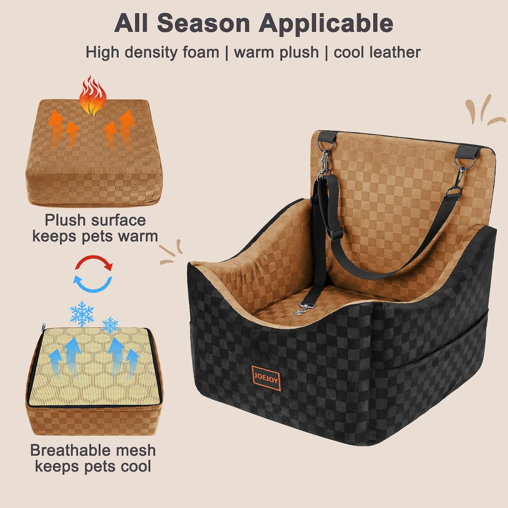 joejoy elevated dog car seat for small/medium dogs, package contents
