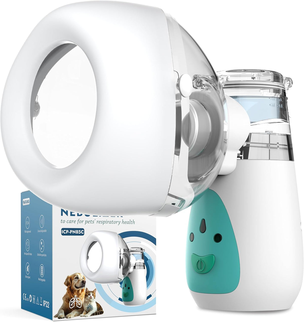 pets only low-noise large mask pet-mist-device with the, main product view