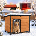 gutinneen large outdoor insulated&heated dog house weatherproof dog, main product view