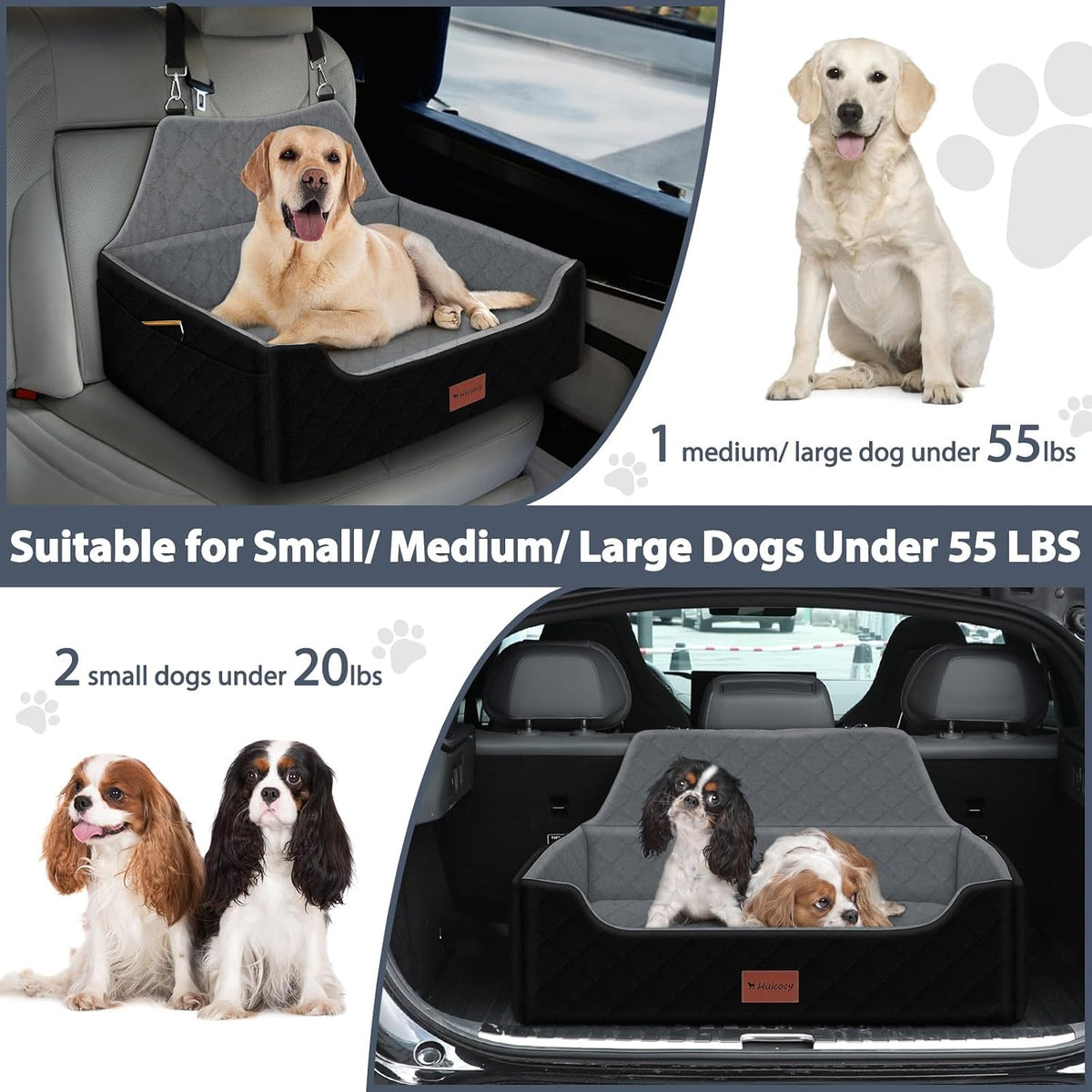 dog car seat for medium large dogs under, close-up detail