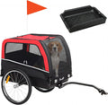 pawhut dog bike trailer 20" air tires for, main product view