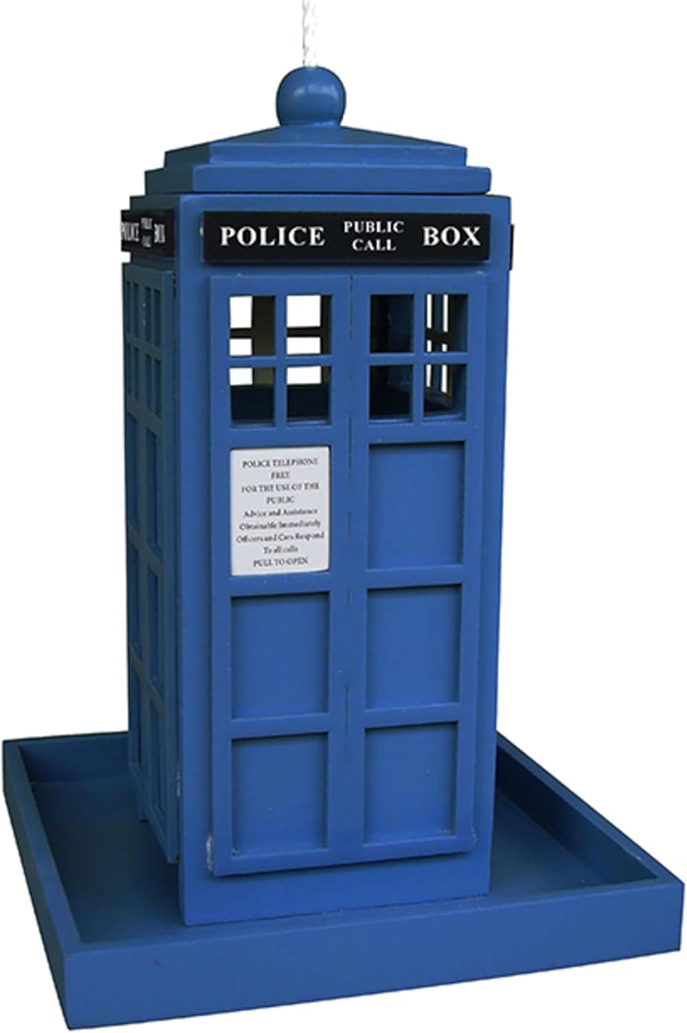 police box bird feeder, main product view