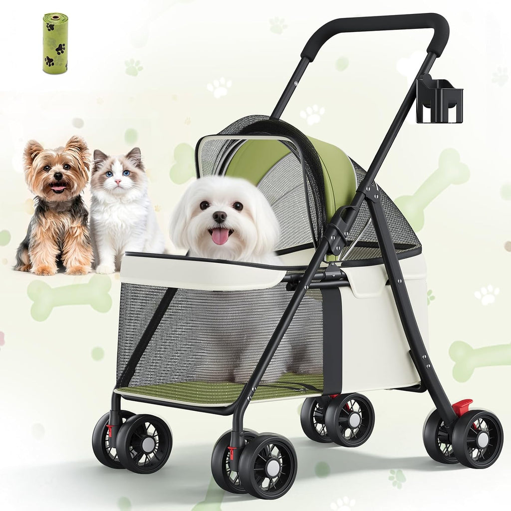 gtplayer foldable pet stroller for small dogs and, main product view