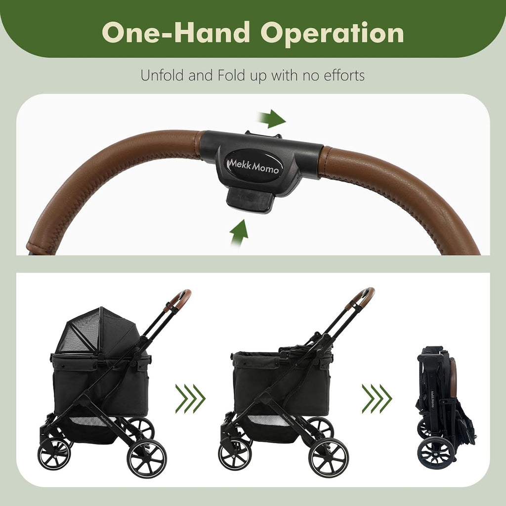 pet stroller for small medium dogs cats, dog, close-up detail