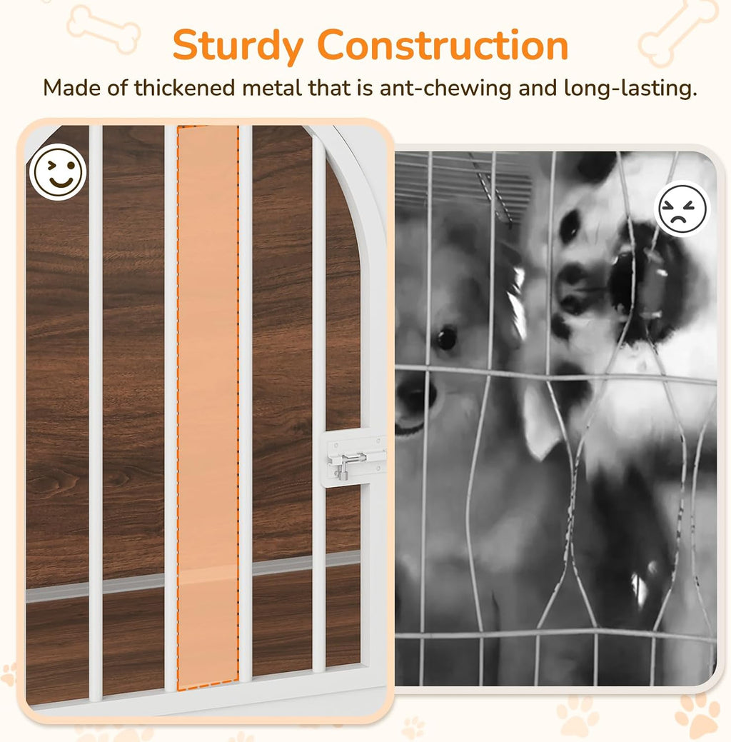 yatiney 37.4" dog crate furniture foldable, assembly-free dog, package contents