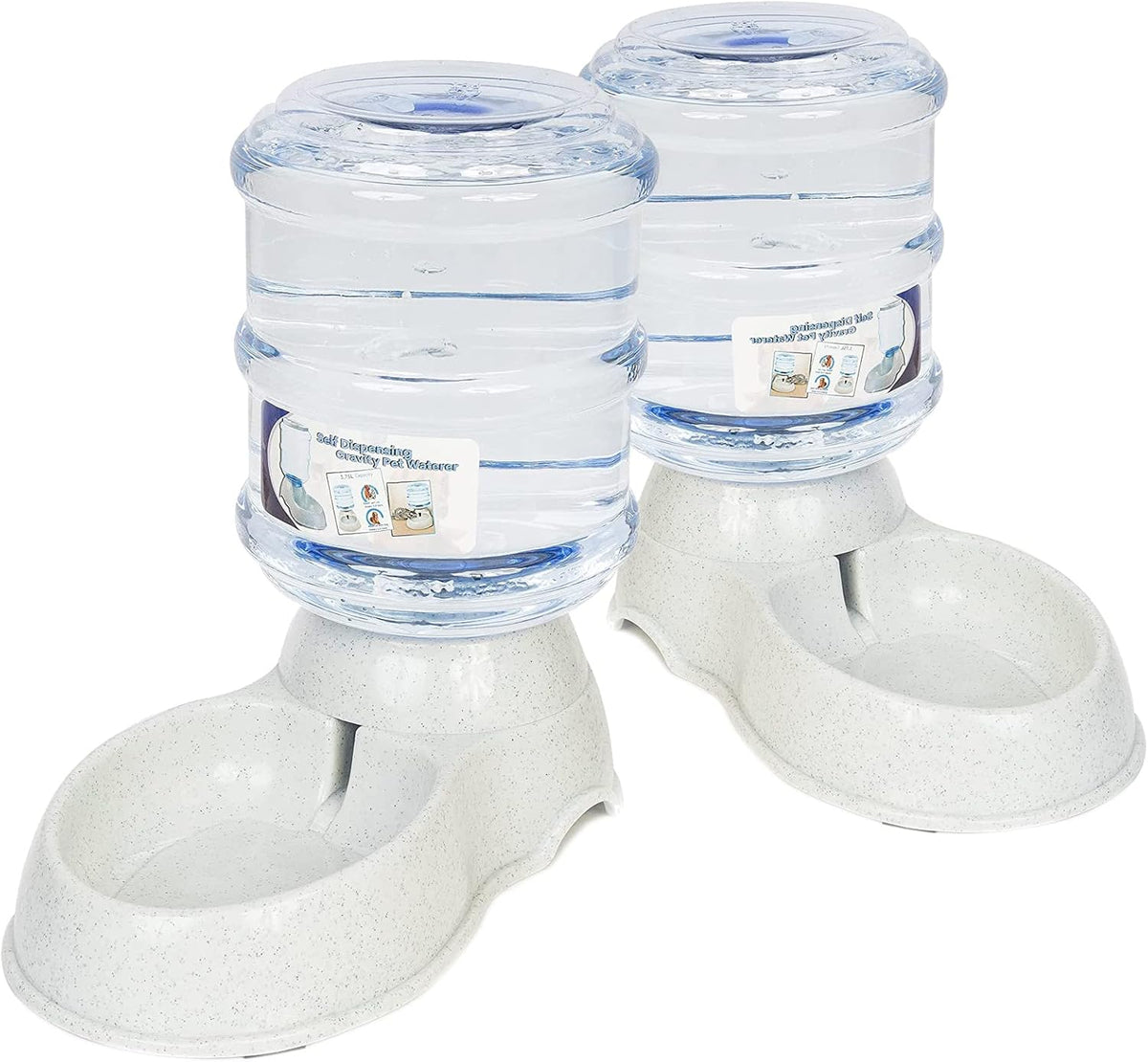 zonetech pet feeder dispenser 2 pack- premium quality, main product view