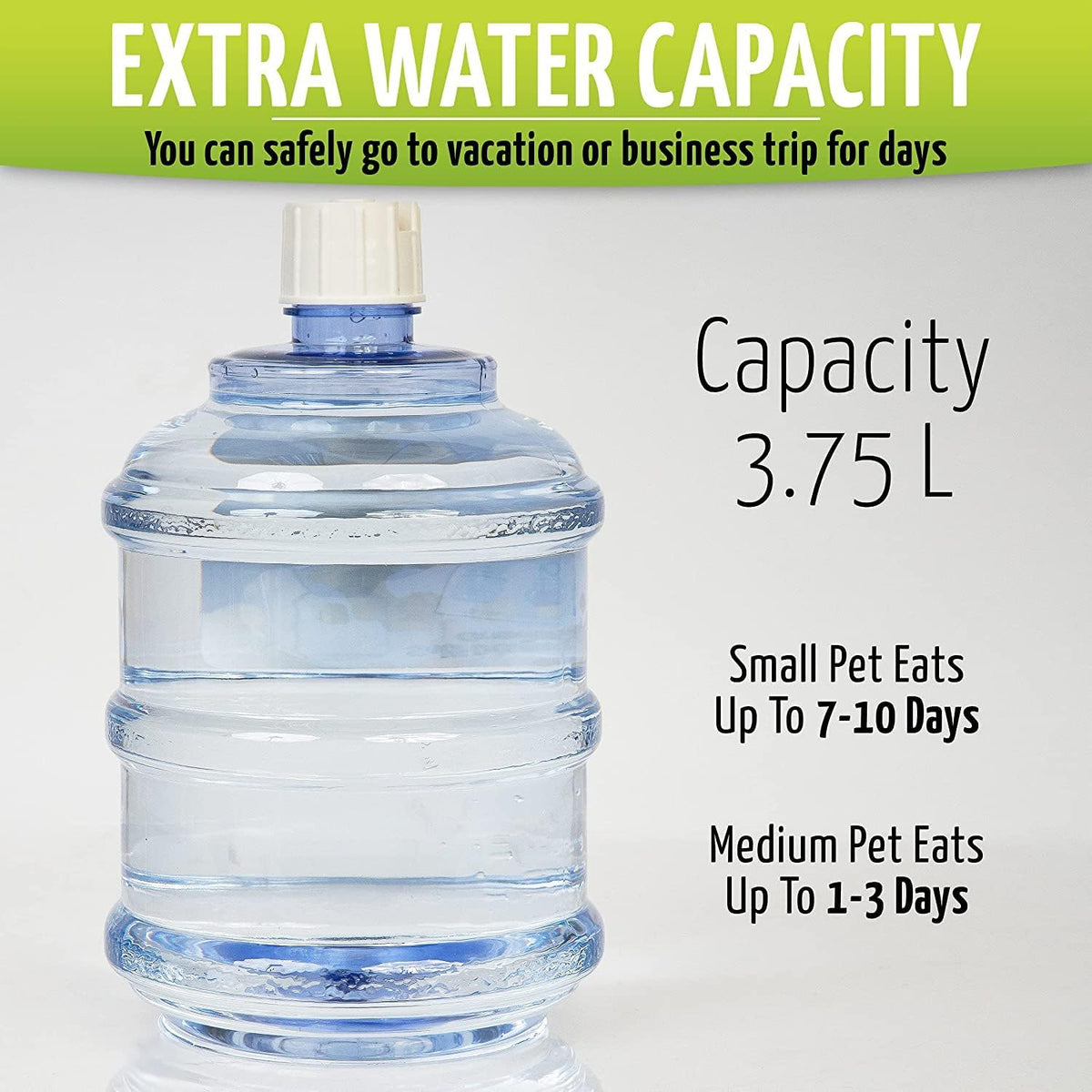 zonetech pet feeder dispenser 2 pack- premium quality, side view