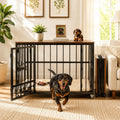 seang 31.5” foldable dog crate furniture, dog kennel, main product view