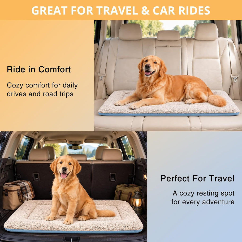 dog crate pad 42 inch self warming pet on a desk or shelf