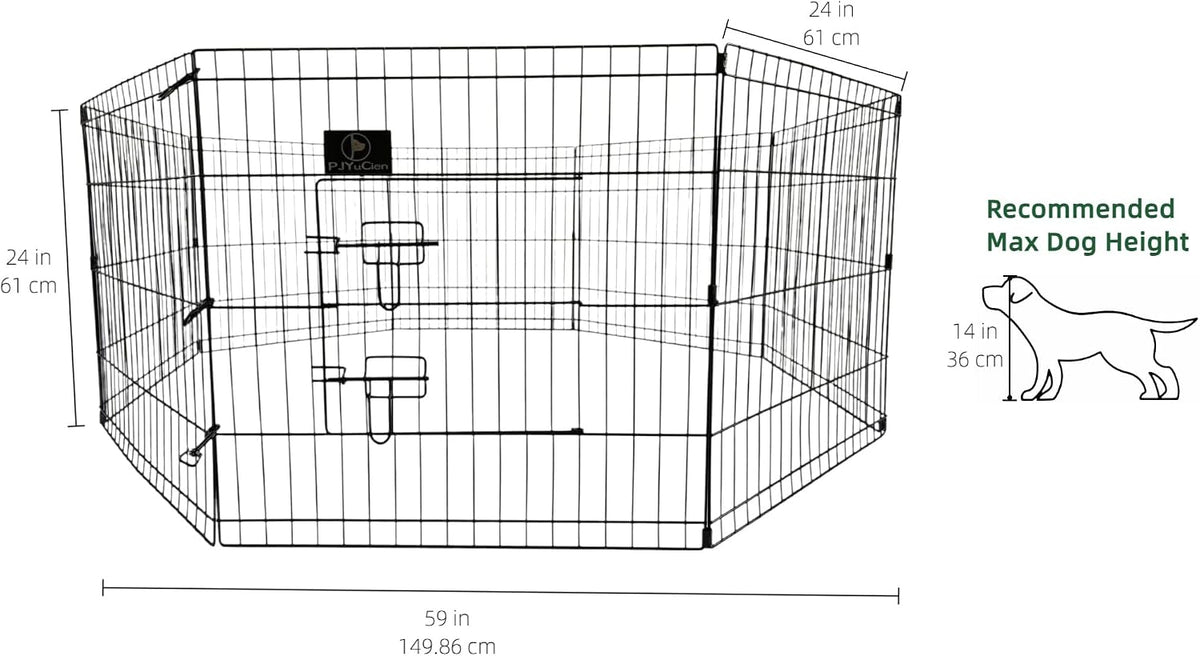 pjyucien puppy playpen with top cover & bottom, close-up detail