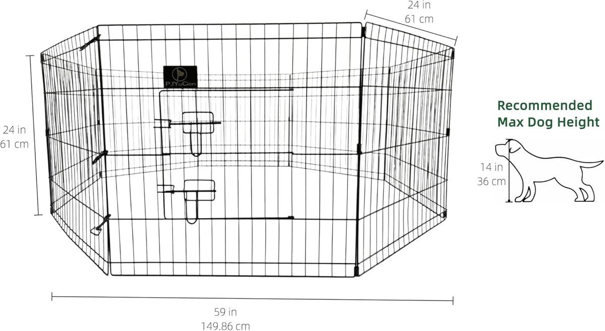 pjyucien puppy playpen with top cover & bottom, close-up detail