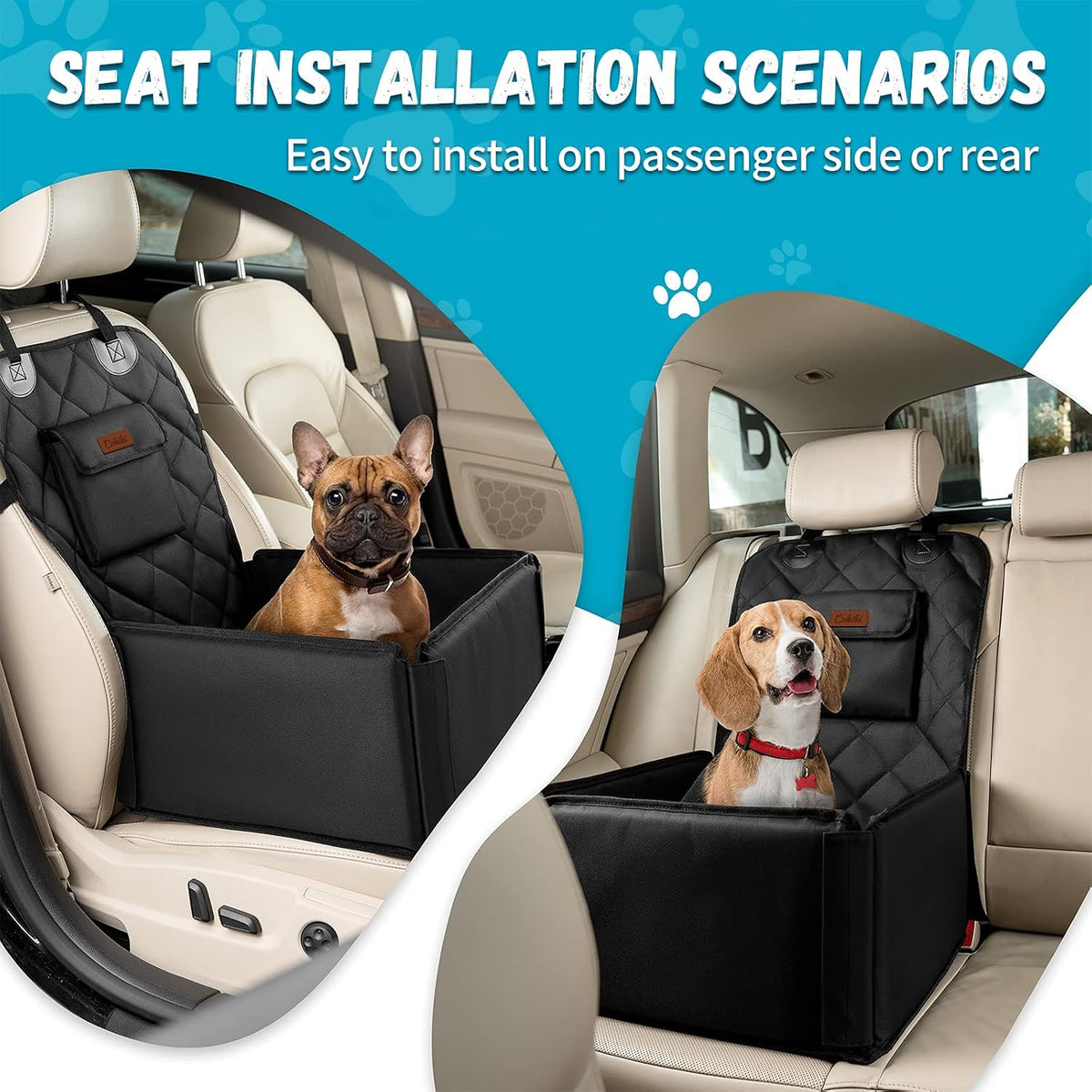 dog car seats for small dogs,detachable foldable dog shown in use