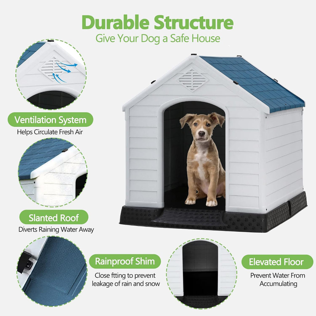 extra large dog houses for small medium dogs shown in use