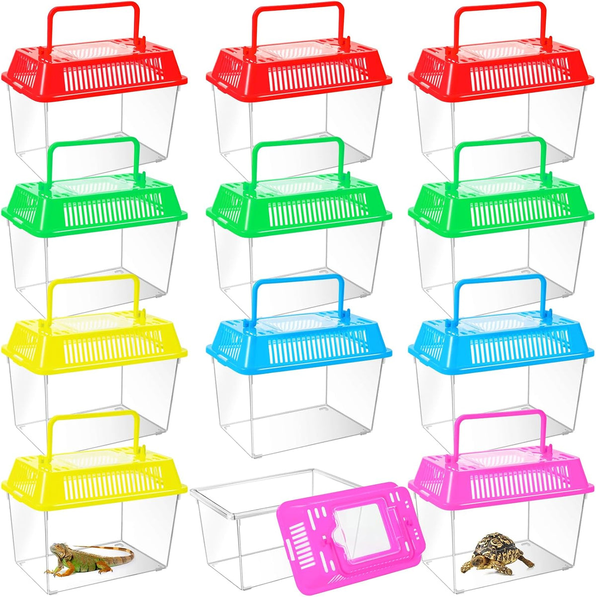 plastic reptile terrariums carrier cage, tarantula enclosure snake, main product view