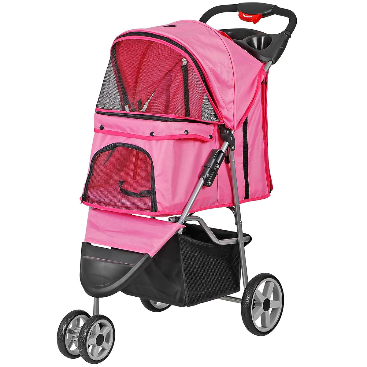 foldable pet stroller for cats and dogs 3, main product view