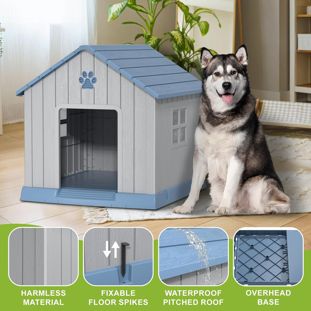 drato dog house indoor outdoor for small to showing dimensions