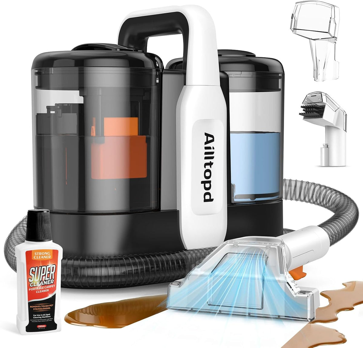 ailltopd portable carpet & upholstery spot cleaner machine, main product view