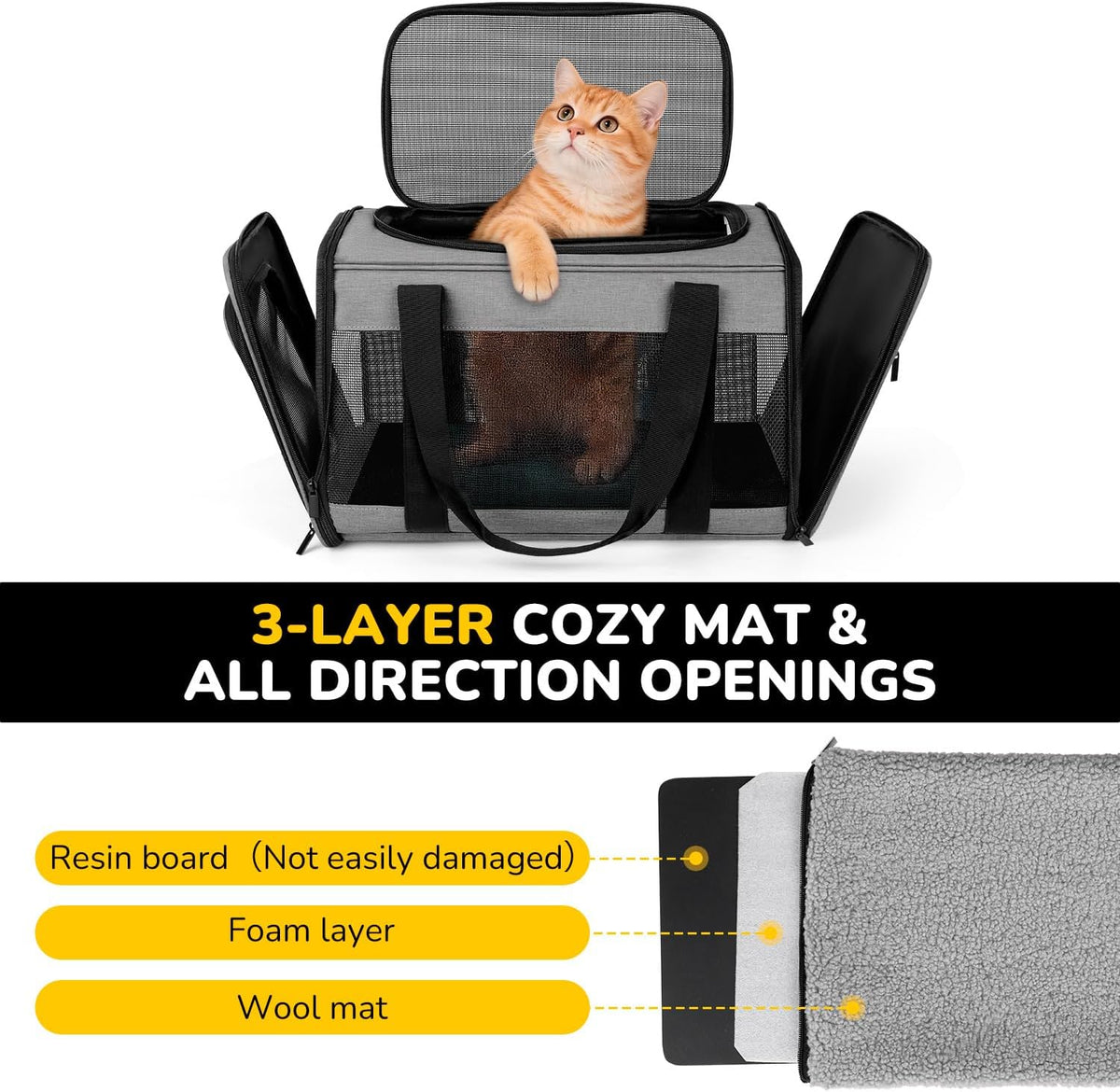 hipubby cat carrier dog carrier for pets up shown in use