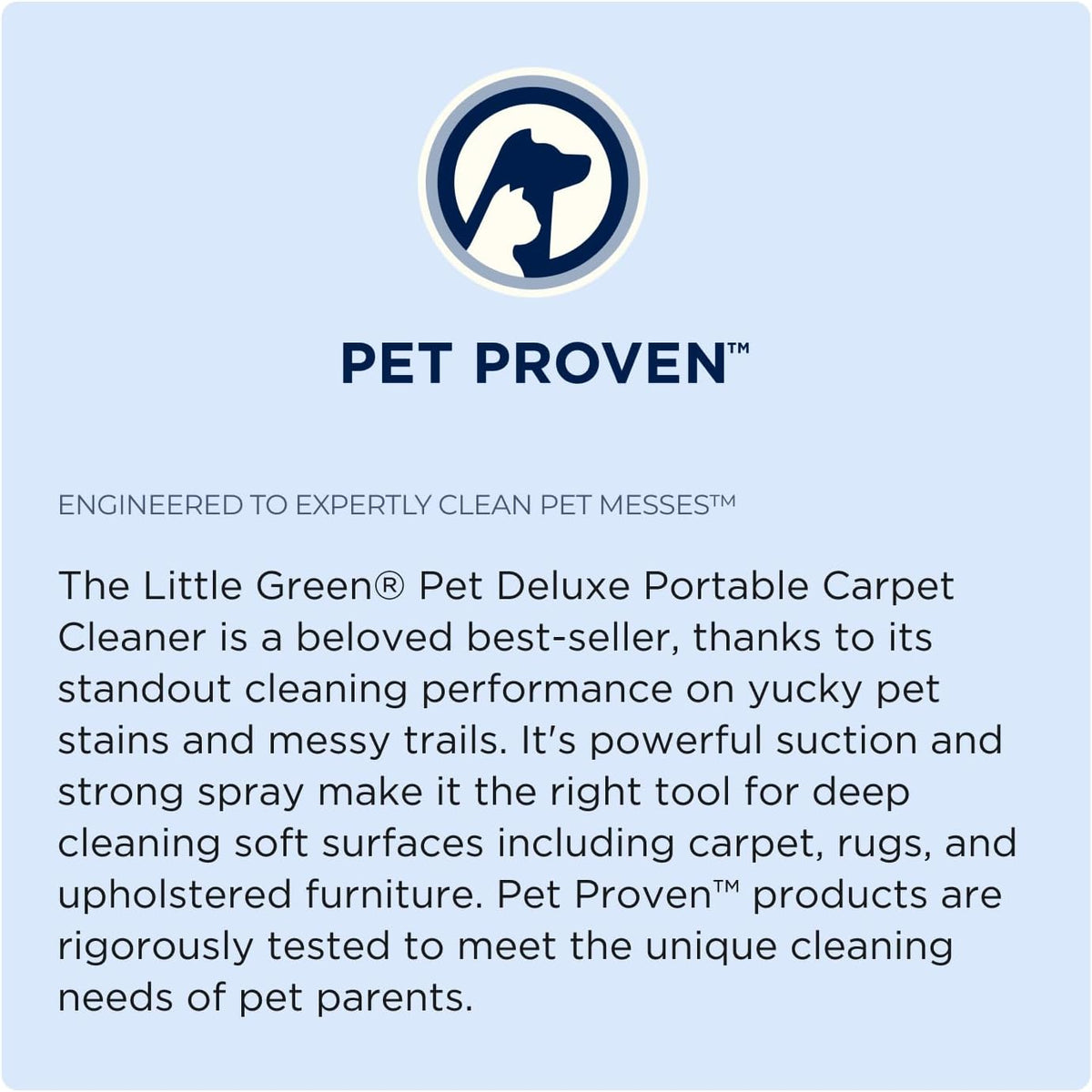 bissell little green pet deluxe portable carpet cleaner shown in use