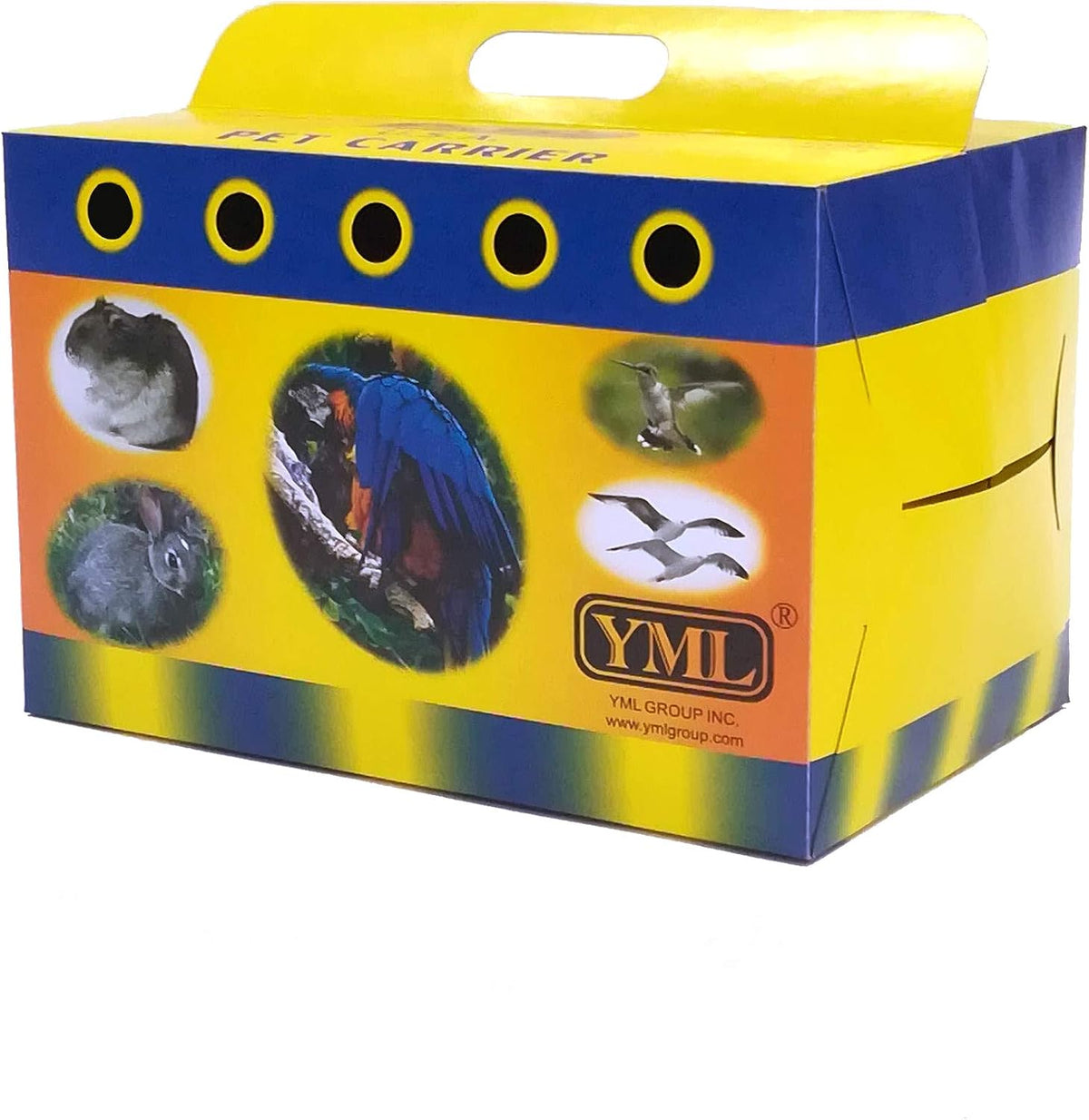 yml cardboard carrier for small animals or birds, main product view