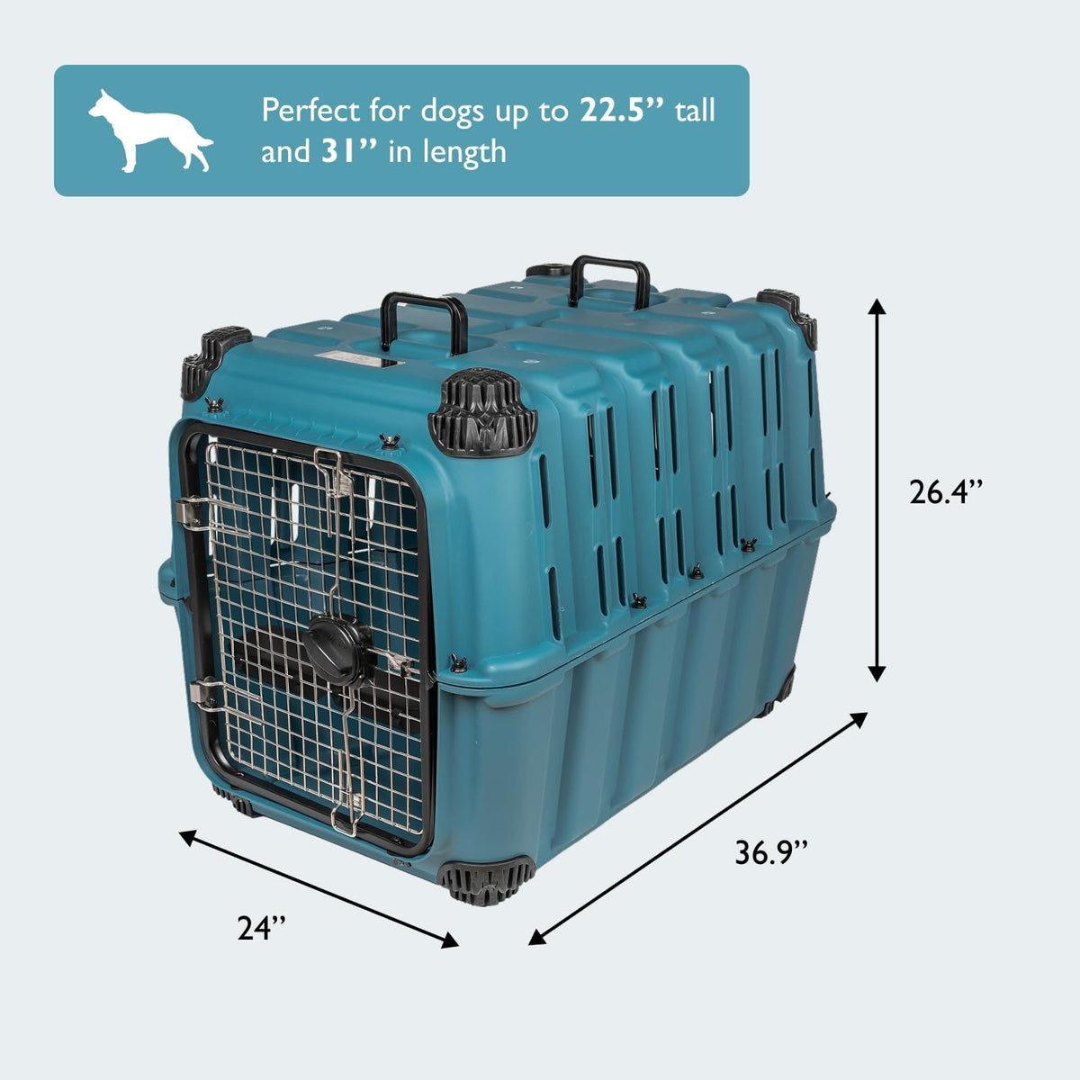 mammoth guardian dog kennel 36" heavy duty travel, package contents