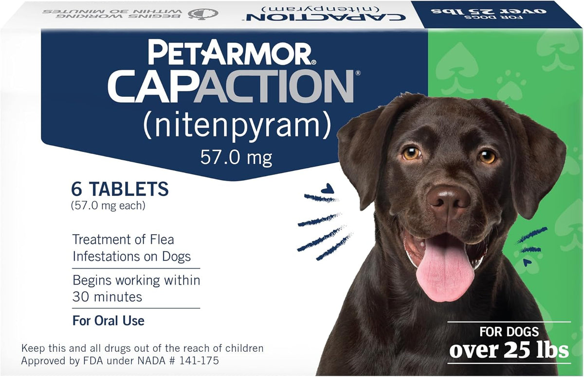 petarmor capaction oral flea tablets dogs 25+ lbs, main product view