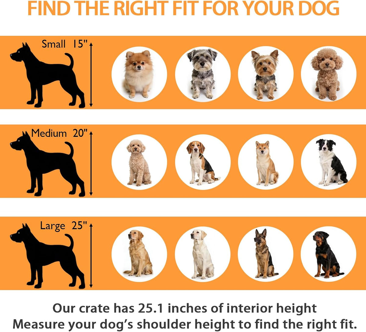 cozpaw 71" double dog crate with elevated legs, view 9