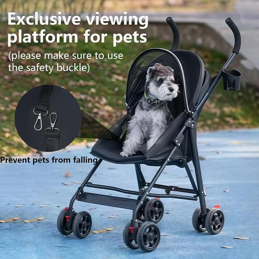 cat stroller foldable lightweight for small dogs cats, package contents