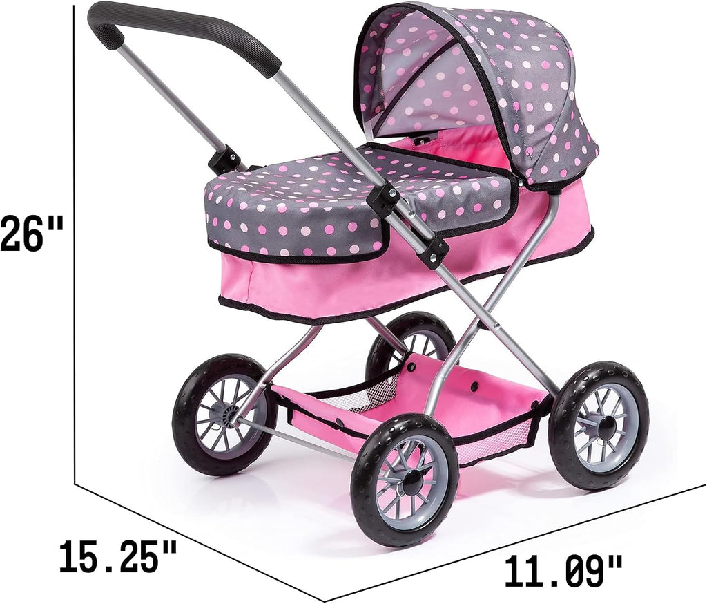 bayer smarty modern doll pram & stroller set, close-up detail