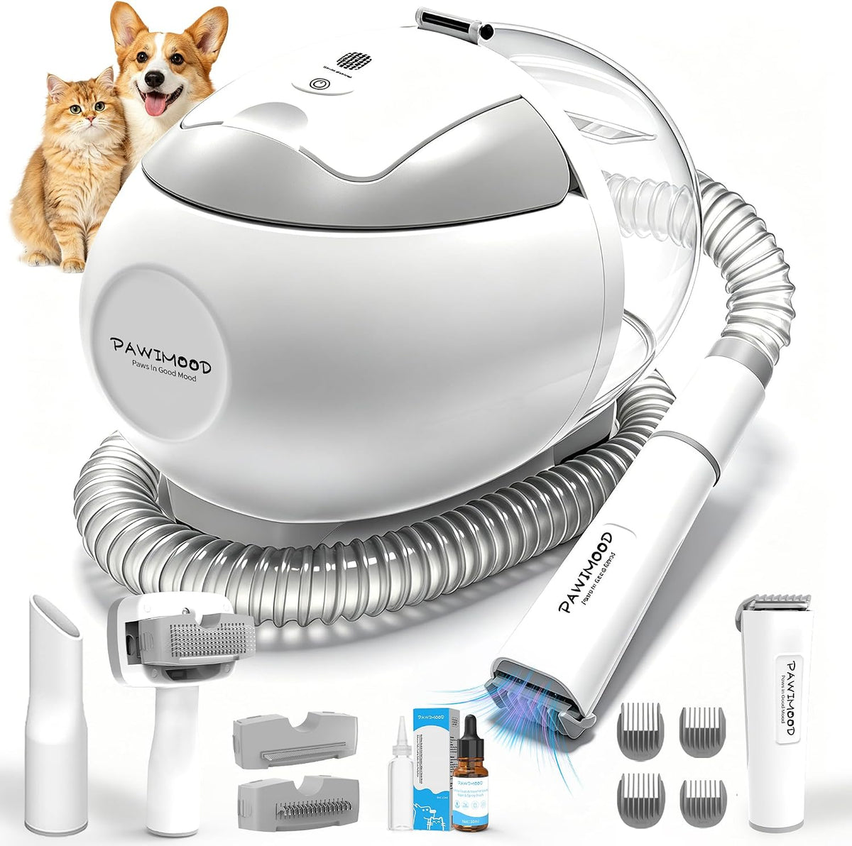 upgrade dog grooming vacuum, quiet dog groomimg kit, main product view