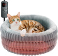 heated cat bed indoor, 20" round donut deep, main product view
