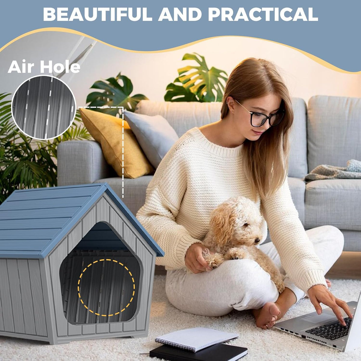 dog house indoor outdoor cat house animal shelter, package contents