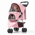 pet stroller for small medium cats dogs, 3-wheel, main product view