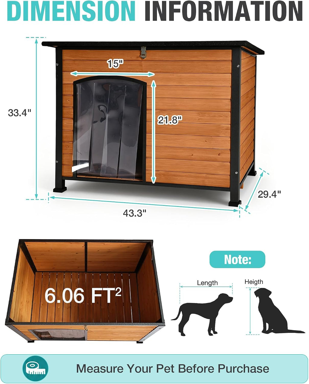 heated dog house outdoor weatherproof wood kennel for on a desk or shelf