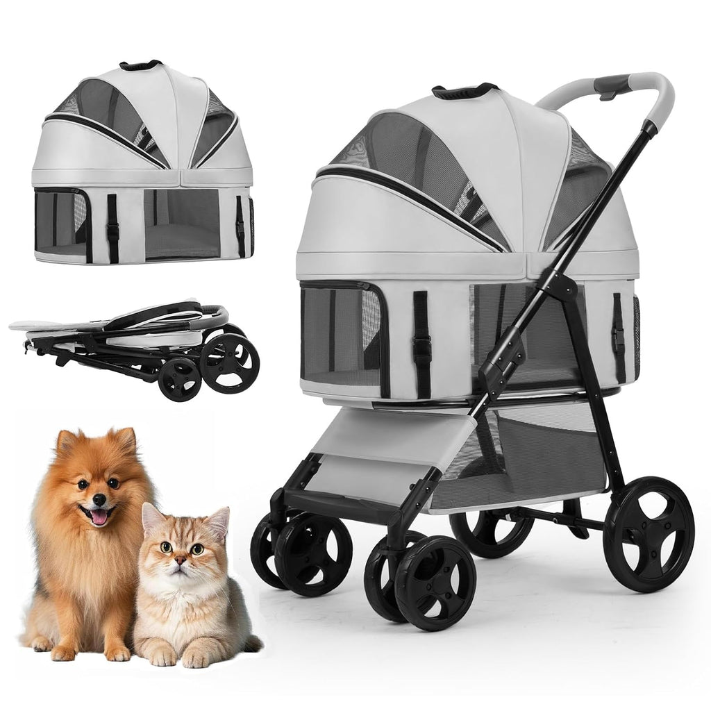 4 wheels pet stroller for small/medium dogs and, main product view