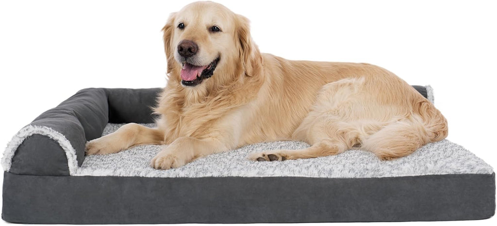 furhaven orthopedic dog bed for large dogs w/, main product view