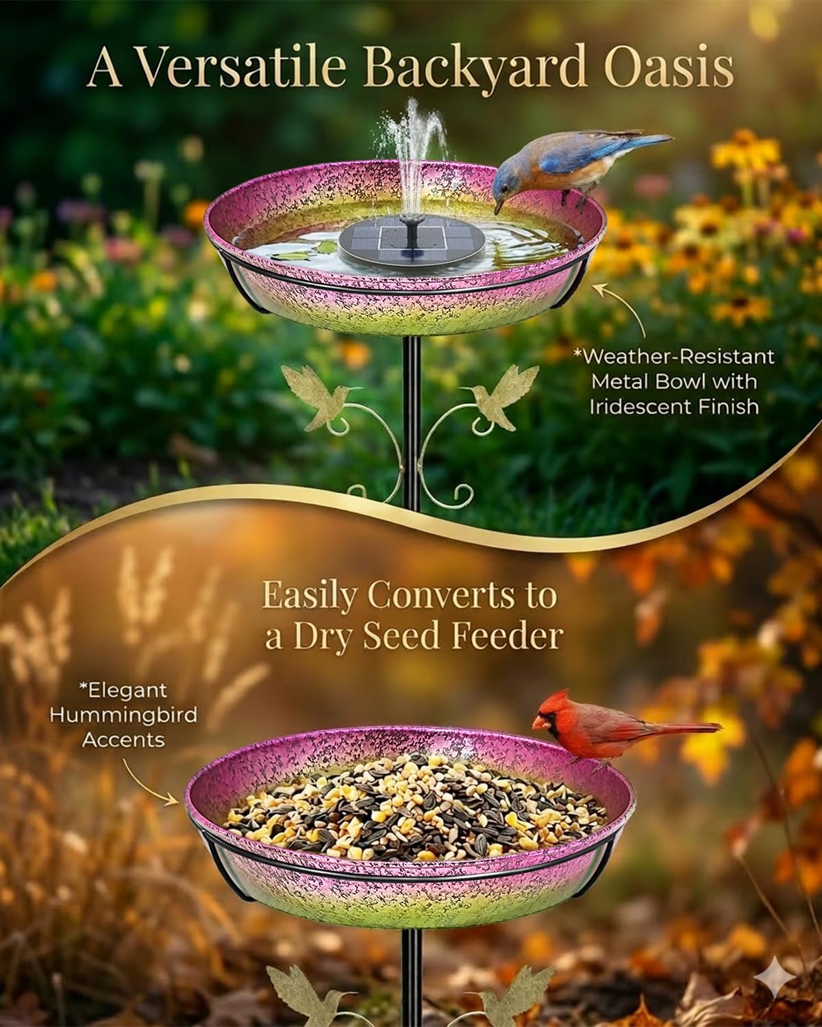 bird bath for outside standing metal birdbaths birdfeeder showing dimensions