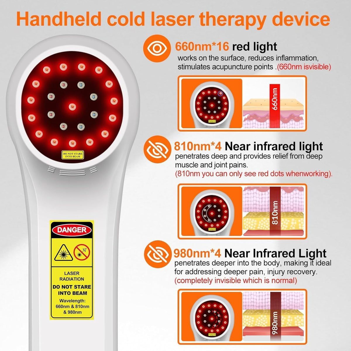 cold laser therapy device, veterinary laser therapy machine shown in use