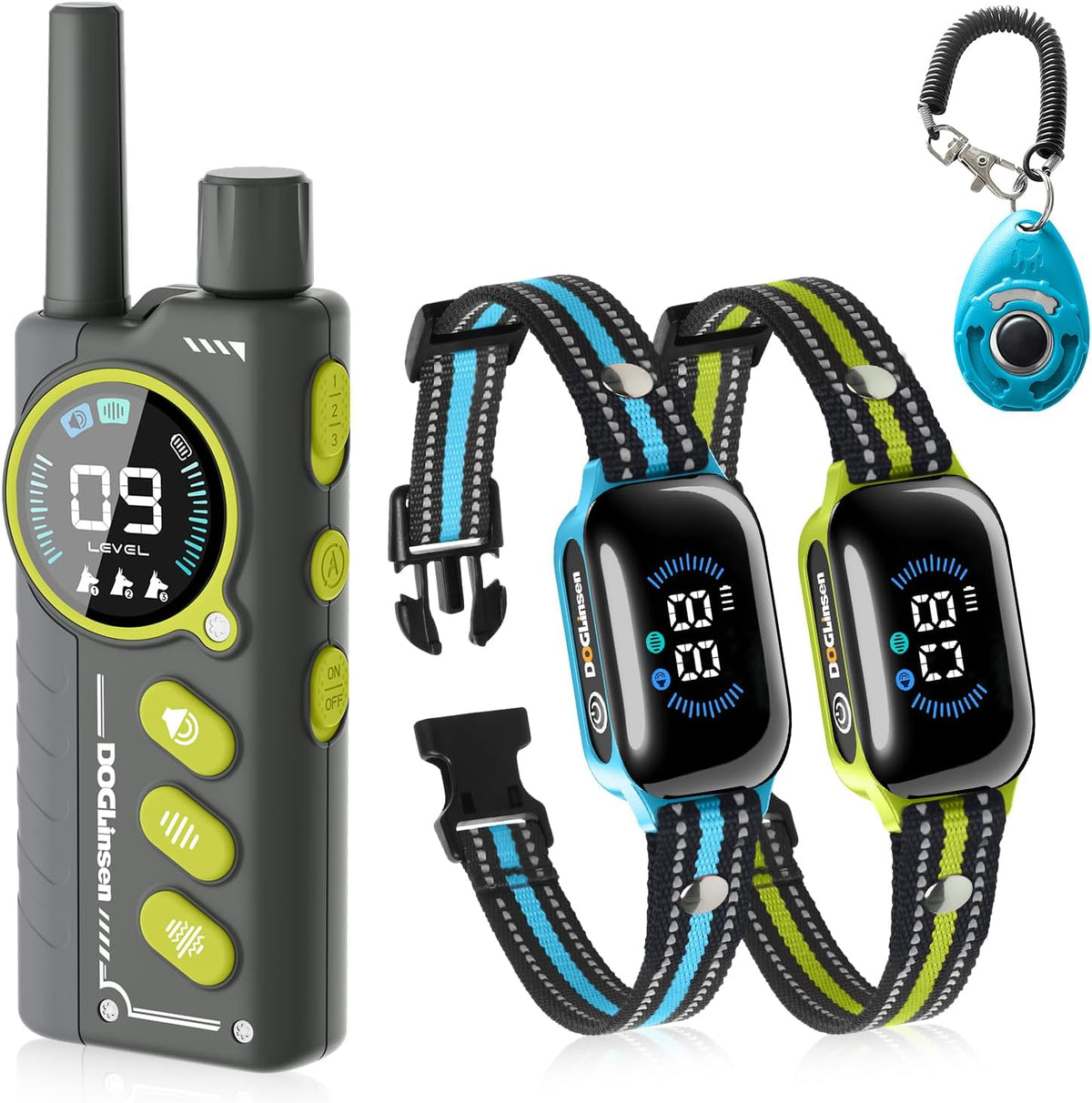 no shock dog training collar for 2 dogs, main product view
