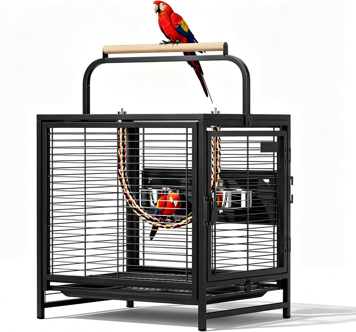 vingli small bird cage, 19 inch travel carrier, main product view