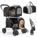 magshion double pet strollers for 2 dogs &, main product view