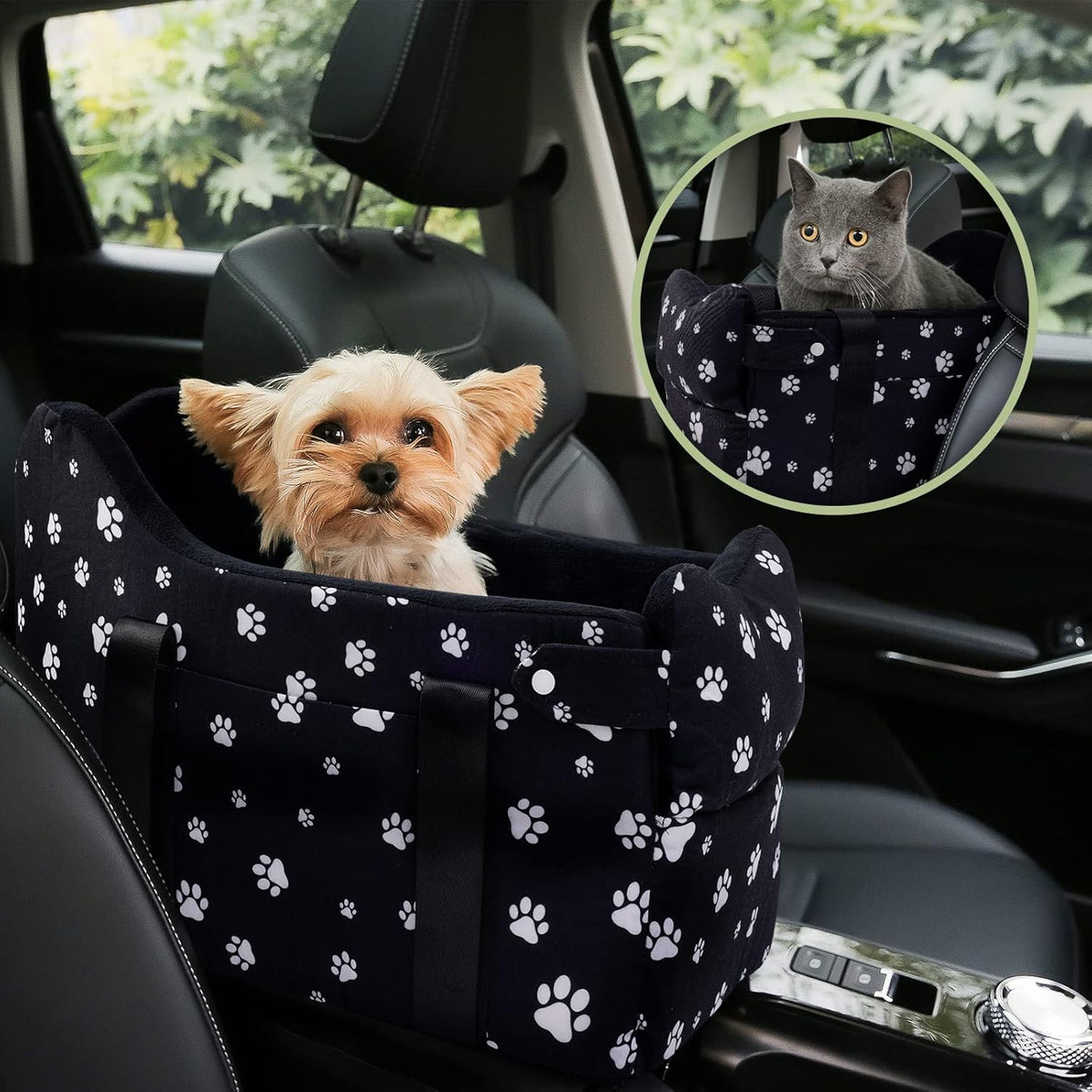 center console dog car seat safe travel for, main product view