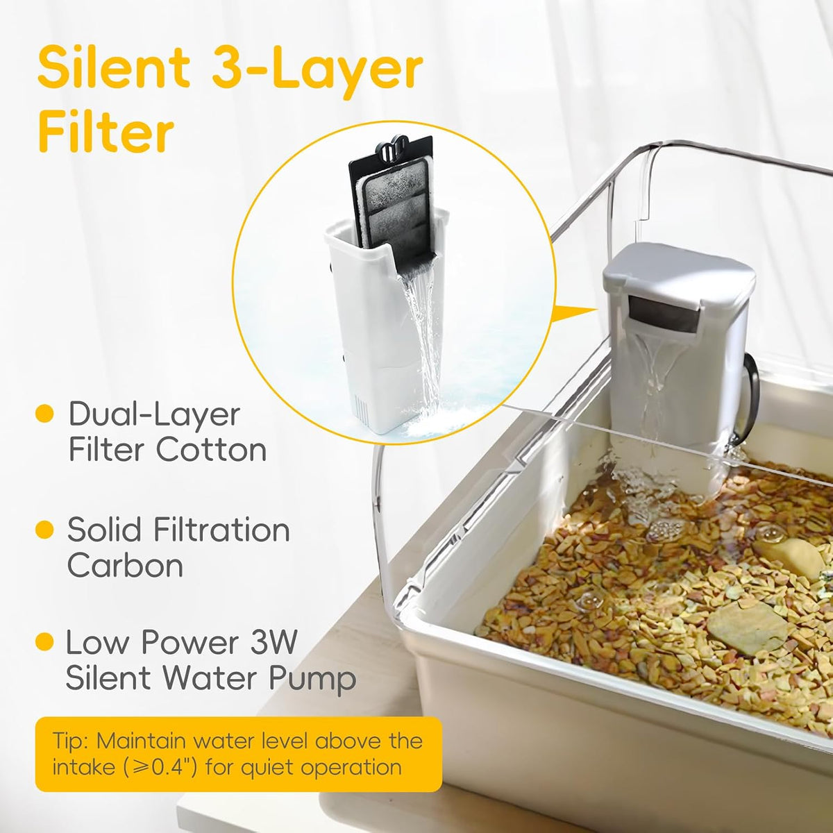 turtle tank starter kit for baby turtle,6.57 gallon, close-up detail