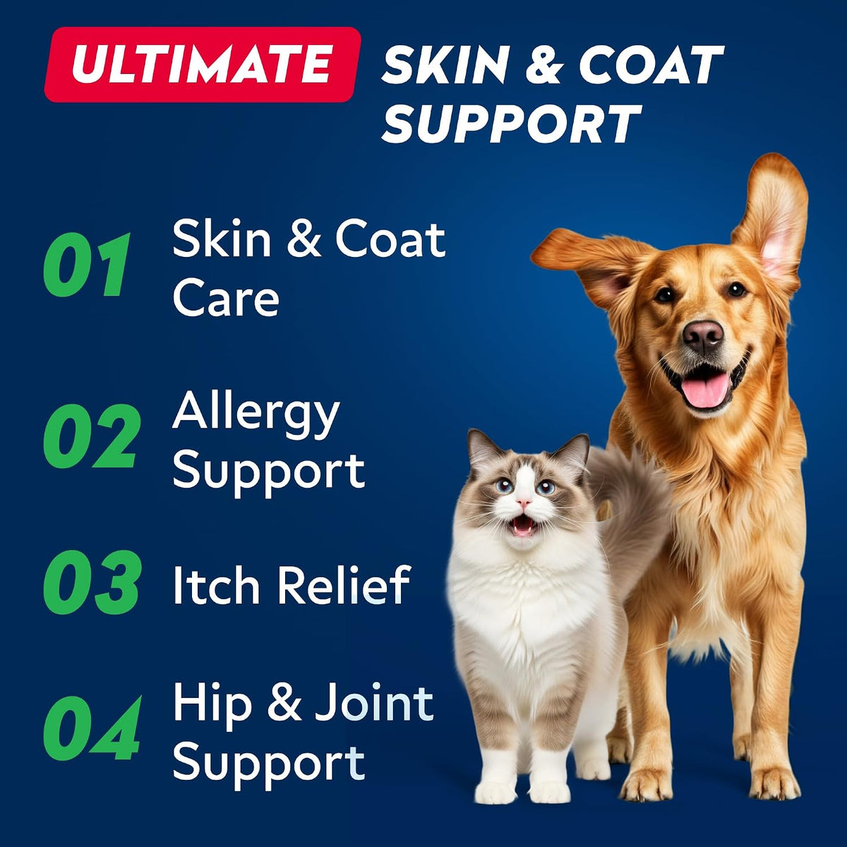 wild alaskan salmon oil for dogs & cats shown in use