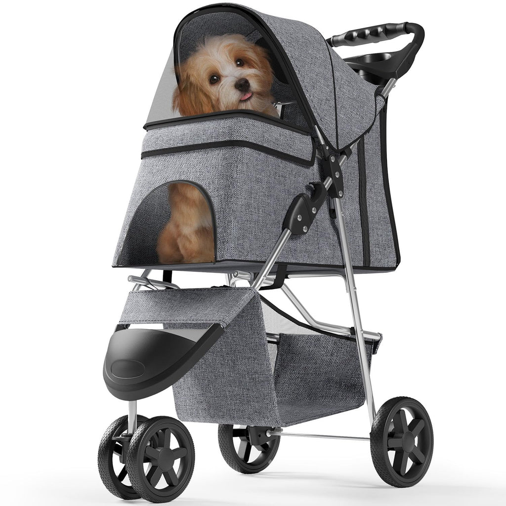 os motor 3 wheels pet stroller for small, main product view
