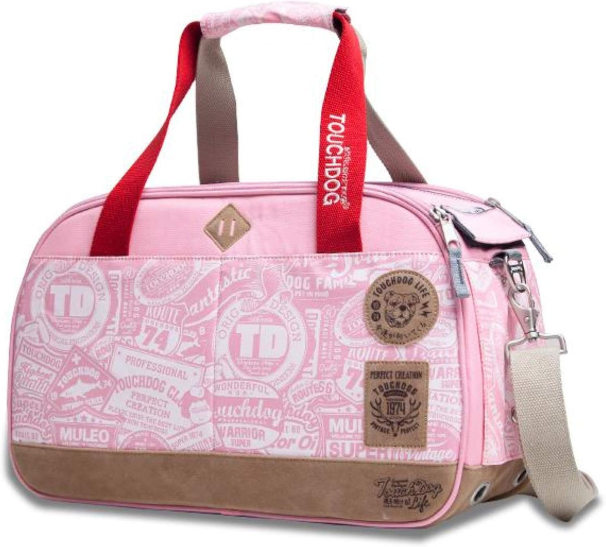 touchdog airline approved around-the-globe passport designer pet carrier, main product view