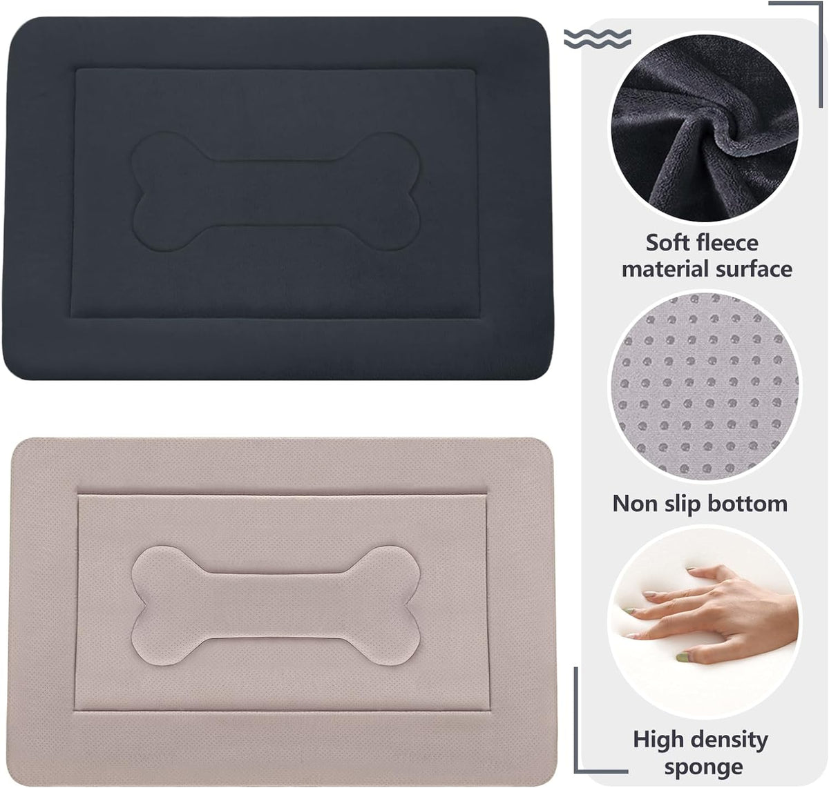 extra large dog bed soft dog crate pad shown in use