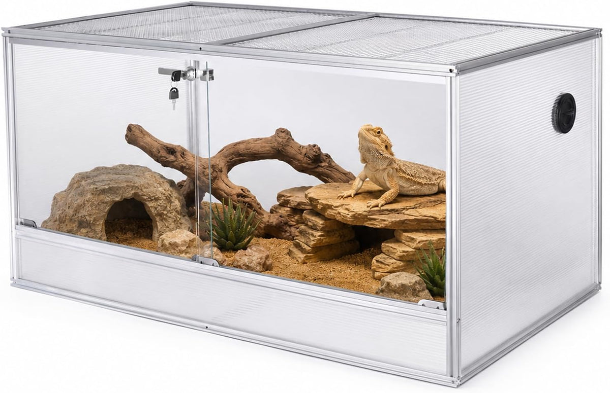120 gallon bearded dragon tank, 48x24x24 reptile enclosure, main product view